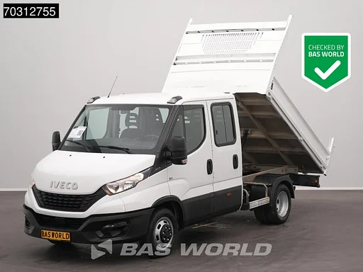 Iveco Daily 35C14 Kipper Doppel Kabine 3,5t AHK Doppelbereifung 140PS Klima Tempomat Euro6 Kieper A/C Towbar Cruise control