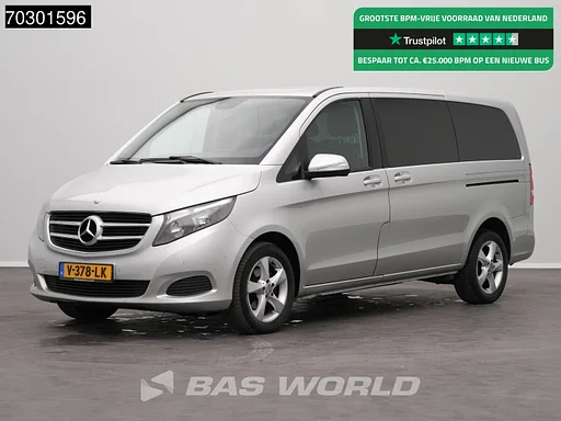 Mercedes-Benz V-Klasse 220d Dubbel Cabine Automaat 2x Schuifdeur Airco Cruise Camera Parkeersensoren v+a APK -5-2026 Euro6 L2 DC Doka Mixto Airco Cruise control