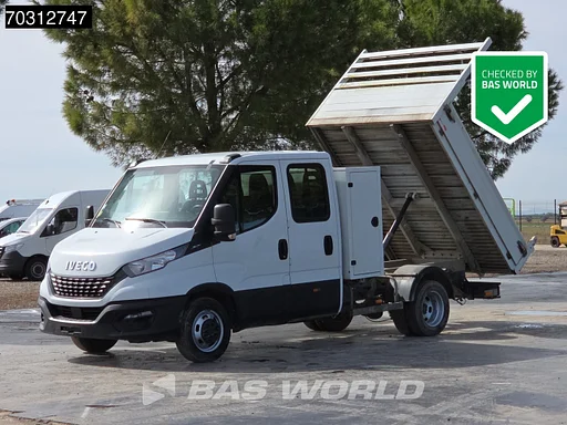 Iveco Daily 35C14 Furgoneta Volquete Doble Cabina 3,5 t Gancho de Remolque Ruedas Gemelas Aire Acondicionado Control de Crucero Euro 6 A/C Towbar Cruise control