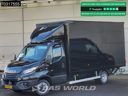 Iveco Daily 35C21 Coming Soon! BPM Vrij! 3.0L Automaat 1000KG Laadklep Zijdeur 210PK Bakwagen ACC LED Airco Cruise CarPlay D'Hollandia 3,5t Trekgewicht Euro6 Meubelbak Koffer 21m3 Airco