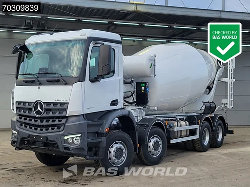 Mercedes-Benz Arocs 4142 8X4 NEW! 12m3 Stetter Mixer Steelsuspension Automatic Big-Axle Euro 6