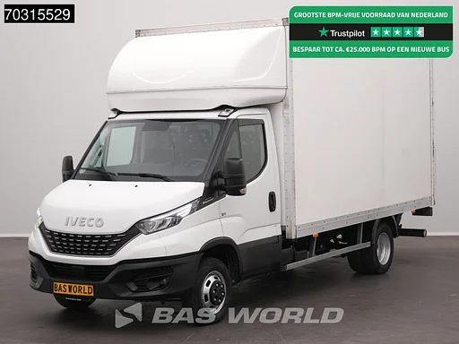 Iveco Daily 35C18 3.0L Automaat Laadklep Zijdeur 235cm Hoog Dubbellucht 180PK Bakwagen LED Navi Airco Cruise Camera Euro6 Meubelbak Koffer Airco Cruise control