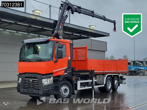 Renault C 430 6X2 HIAB X-HIDUO 158BS-3 Crane + Tipper Euro 6