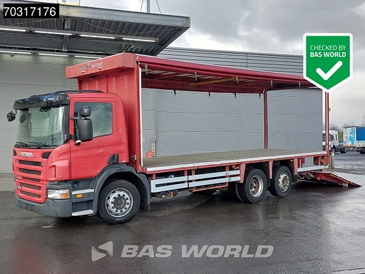 Scania P280 6X2 2500kg Ladebordwand Hydraulic Curtains Full Air Lift+steering axle Euro 5