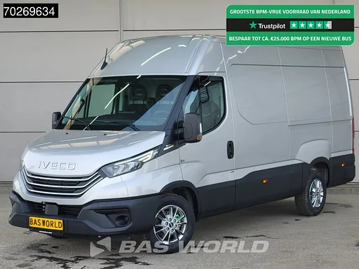 Iveco Daily 35S21 BPM VRIJ! 3.0L Automaat 210PK 3,5t Trekhaak ACC LED Camera Parkeersensoren Tacho Euro6 L2 12m3 Airco Trekhaak