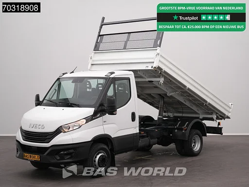 Iveco Daily 72C21 3.0L Automaat Open Laadbak Dubbellucht 210PK 3,5t Trekhaak Airco Cruise Tacho 7tons Euro6 Pritsche Pickup Open Box Airco Trekhaak Cruise control