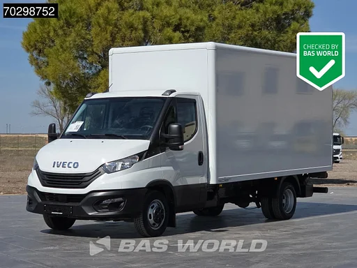 Iveco Daily 35C16 Furgón de plataforma elevadora con eje trasero doble 160PK Aire acondicionado Euro6 Caja Cerrada A/C