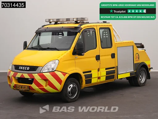 Iveco Daily 50C17 3.0L Dubbellucht 170PK Servicevoertuig Dubbel Cabine Airco Cruise Camera Lier Zwaailampen Pechhulpvoertuig Oprijwagen Airco Cruise control