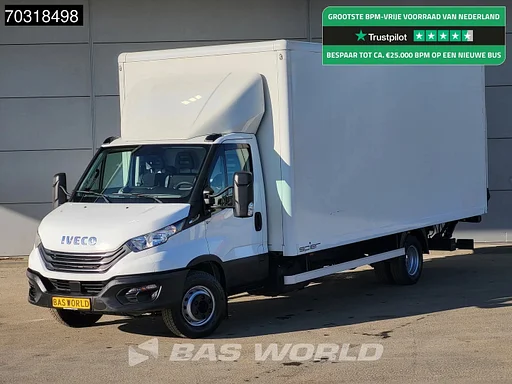 Iveco Daily 72C21 3.0L Automaat 1000KG Laadklep Luchtvering 210PK Bakwagen Airco Cruise Camera Euro6 Meubelbak Koffer Airco Cruise control