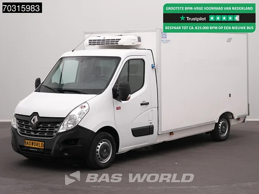 Renault Master 145PK Bi-Temp Lamberet Koelwagen Vriezer Thermo King V-300 MAX SP LED Airco Cruise Parkeersensoren Euro6 Koel Koeler Bakwagen Gekoeld Kühl Kühler Kühlwagen Kühlkoffer Vries Vriezer Vrieswagen Frigo Airco Cruise control
