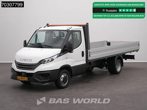 Iveco Daily 35C21 3.0L Automaat Open Laadbak 210PK Dubbellucht 3,5t Trekgewicht ACC LED Airco Camera CarPlay Euro6 Pritsche Pickup Open Box Airco