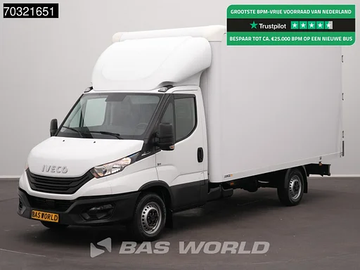 Iveco Daily 35S16 Automaat Achterdeuren 160PK Bakwagen Airco Camera Euro6 Meubelbak Koffer 21m3 Airco