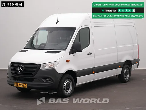 Mercedes-Benz Sprinter 317 CDI Automaat 2025 Model L2H2 170PK LED Navi Airco Cruise Camera 10inch MBUX CarPlay Parkeersensoren Stoelverwarming Euro6 L2 Airco Cruise control