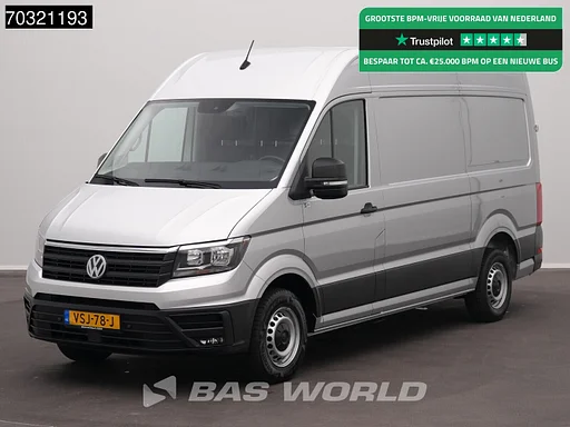 Volkswagen Crafter 140pk Automaat L3H3 Trekhaak Airco Cruise Parkeersensoren v+a Euro6 L2H2 Airco Trekhaak Cruise control