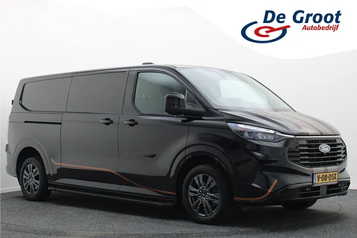 Ford Transit Custom 300 2.0 TDCI Automaat L2H1 3-Zits, LED, Keyless, ACC, Trekhaak, Side-Bars, PDC, 17"