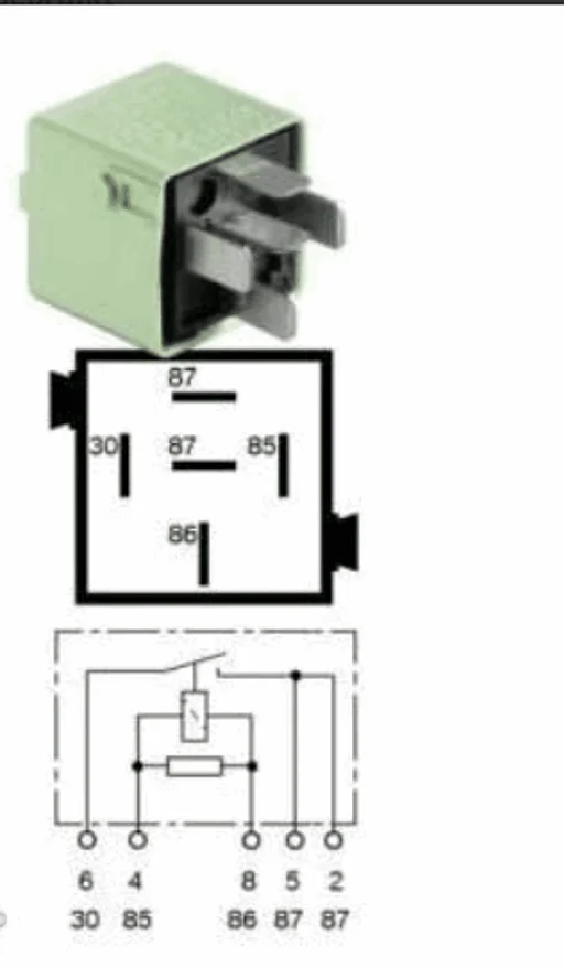 Relais groen BMW 3 serie E30 61368373700 8373700