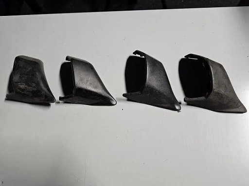 Bumperlijst links zwart achterzijde BMW 3 serie E30 Cabrio 51121937413 1937413