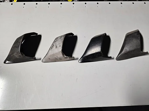 Bumperlijst rechts zwart achterzijde BMW 3 serie E30 Cabrio 51121937414 1937414