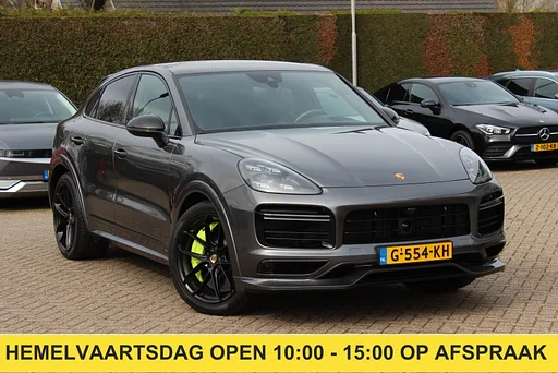 Porsche Cayenne Coupé 4.0 Turbo S E-Hybrid 680pk / TechArt / auto da rimorchio / Tetto Pano / 360Camera / Head-up / Achterasbesturing / Keyless / Burmester / Softclose / Adaptieve Stoelen / 21'' / Cabron intr. / sospensioni pneumatiche / Sportdesign+Chrono /