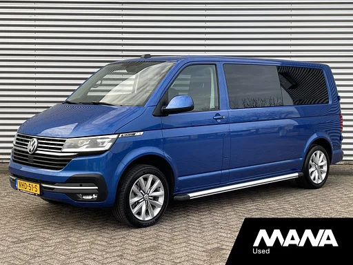 Volkswagen Transporter 2.0TDI L2H1 199PK DC BULLI Automaat Lederen bekleding Camera Cruise Airco Stoelverwarming LED