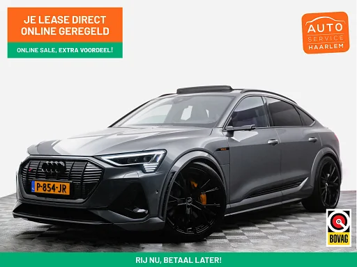 Audi e-tron Sportback S Quattro ABT 95Kwh 504pk SOH 100%, RS Design, Black optic, Bang Olufsen