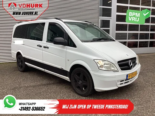 Mercedes-Benz Vito 113 CDI L3 DC Dubbel Cabine Carplay/ Airco/ Camera/ 17” LMV/ PDC/ Trekhaak