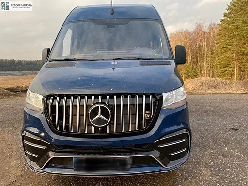 W907 GT GRILL MERCEDES SPRINTER 2018-2021 ONGESPOTEN GRIL