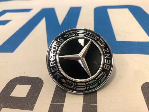 AMG MOTORKAP LOGO C63 E63 CLS63 GLC63 G63 GLE63 AMG ZWART ORIGINEEL