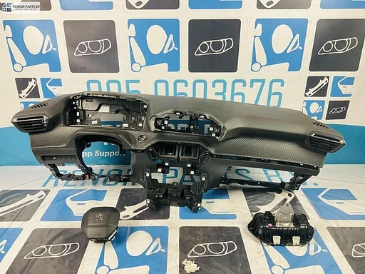 Airbag set PEUGEOT 208 2008 II Dashboard NORMAAL START STOP 2020 - 2022 ORIGINEEL AIRBAGSET