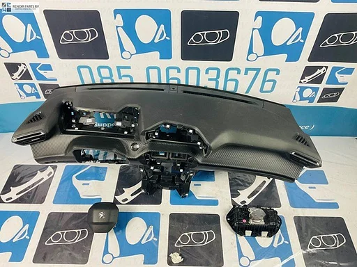 Airbag set PEUGEOT 208 2008 II Dashboard NORMAAL START STOP ORIGINEEL AIRBAGSET  2020 - 2022