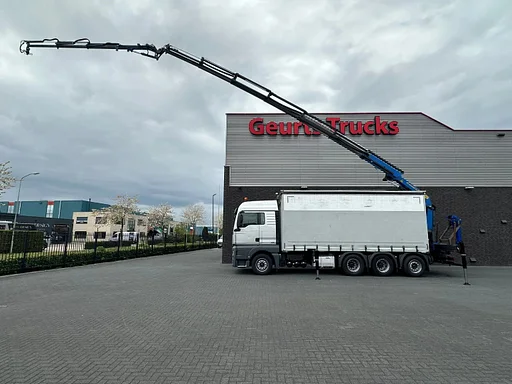 MAN TGX 35 460 8X2 SCHUIFZEIL MET PALFINGER PK34.002 E+ JIB PJ 060 B KRAAN / KRAN / CRANE / GRUA
