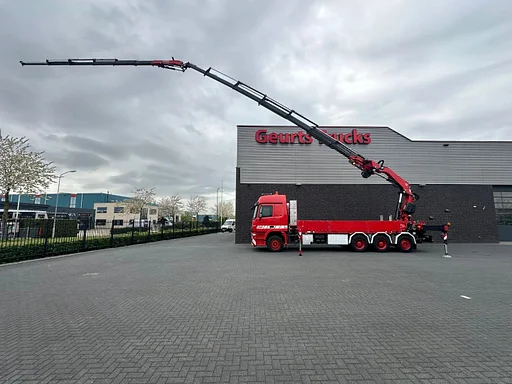 Mercedes-Benz Actros 3355 V8 8X4 OPENLAADBAK MET FASSI F660 AXP.27 + L426 KRAAN / CRANE/ GRUA