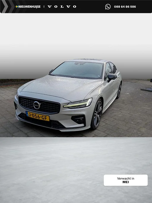 Volvo S60 | panorama roof | Lichtmetalen rims 20 inch | navigatie | trailer coupling | Achteruitrijcamera | Bowers Wilkins Audio | heated seats | BLIS | cruise control 2.0 T5 R-Design