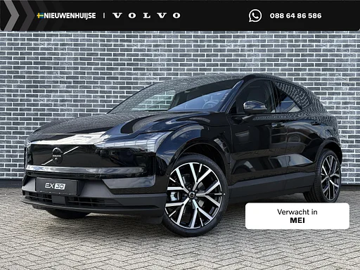 Volvo EX30 P5 Long Range Plus Black Edition Europa 69 kWh | Google | Long Range | Adaptieve Controle de cruzeiro | Harman Kardon Audio | Stoel-/Stuurverwarming | Keyless | Elek. Stoelen | Getint Glas | Elek. Achterklep | 20" LM