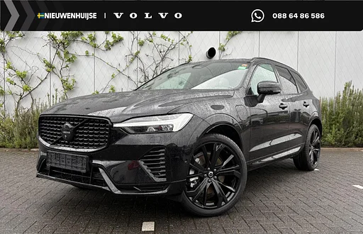 Volvo XC60 2.0 T6 Plug-in hybrid AWD Plus Black Edition | Adaptieve Cruise Control | Tetto Pano | Head Up Display | Stoel-/Stuur-/Voorruitverwarming | Dodehoek Detectie | 360° Parkeercamera |