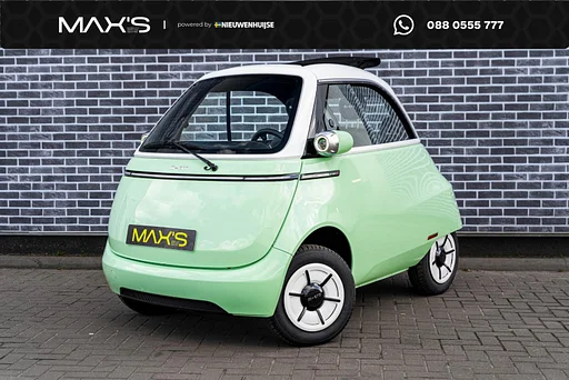 Other Microlino L7 Paris Mint 12,5 kWh | Schuifdak | 177km Rijbereik | Bluetooth | Led | USB | Achteruitverwarming | Soft-close | Sportmodus | Premium Interior & Comfortpakket |