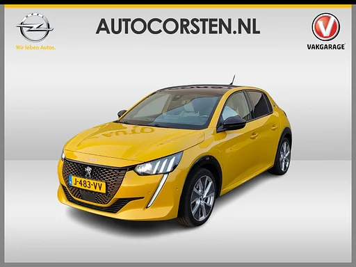 Peugeot e-208 EV GT 350 50kWh *Onboard charger defect* Navi Ecc 360°Camera Toit Pano Apple Carplay Android Auto Adap.Cruise sièges chauffants Privacy Glas DAB+ Bluetooth Keyless Dodehoekdetectie 1er propriétaire original Nederlandse Auto entretien du concessionnaire