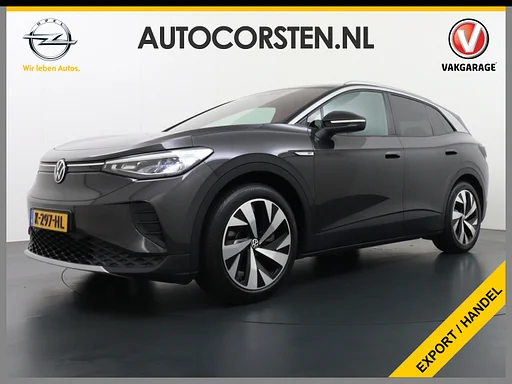Volkswagen ID.4 204pk 77 kWh Navi Adap.Cruise appareil photo 20" Apple Carplay Android Carplay Mirrorlink Bordherk. Lane-dep. Front-Assist Led Stoelverwarmd dab . Usb Pdc KeylessStart Grootste accu ! Leer/Alcantara 1st. First Snelladen tot 135kw/uur!