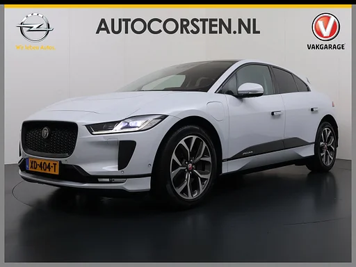 Jaguar I-Pace EV400 pk HSE First Edition 90 kWh AWD Tetto Pano Elektr.+Leer+Memory (Active-Air Suspension-)Luchtvering Matrix-LED Meridian®-Surround Audio 360°Camera Adap.Cruise Apple Carplay Android Auto LMV 20" DAB Bluetooth Led Stuur-Stoel-Achterbank-Voorruitverwarming Elek.Achterklep molto compleet, nieuwprijs € 106.646,- originale Nederlandse Auto