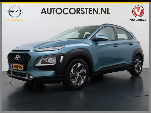 Hyundai Kona 1.6GDI 142PK HEV Hybrid automatique Adap.Cruise Navi Ecc appareil photo Krell®-Audio Apple Carplay Android Auto Comfort Lane Assist VESS Led LMV Isofix Bluetooth DAB FCA 1er propriétaire original Nederlandse Auto