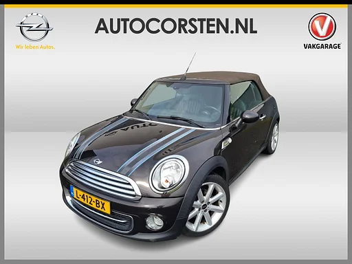 MINI Cooper Cabrio Mini 1.6 Chili cuir Elek.dak Stoelverw. Ecc Pdc Mistlampen CruiseControl Radio Cd/Usb Autom.Verlichting Isofix 17''LM