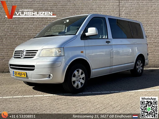 Volkswagen Transporter 2.5 TDI 300 Trendline Dubbel Cabine | € 4.450,- MARGE! | Airco | Cruise | PDC | Trekhaak |