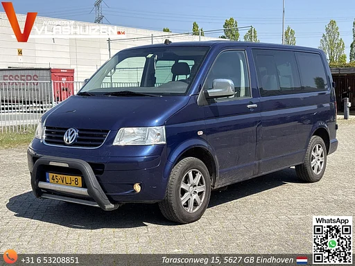 Volkswagen Transporter 2.5 TDI 300 Dubbel Cabine | € 4.950,- MARGE! | Automaat | Airco | Navi | PDC | Trekhaak  |