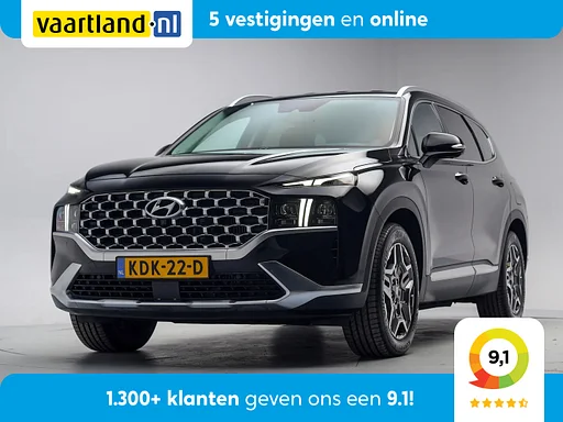 Hyundai Santa Fe 1.6 T-GDI HEV 4 WD Premium Plus Aut. [ trailer coupling Leder Stoel / Stuurverwarming LED Navi Apple / Android camera ]