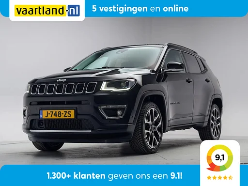 Jeep Compass 1.3 T 150pk Limited Aut. [ xenon Winterpack Half-leder Navi Apple/Android fényképezőgép ]