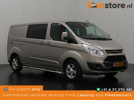 Ford Transit Custom 125PK Lang Limited Dubbele Cabine | Navigatie | Camera | Leder | Airco | Cruise | Trekhaak