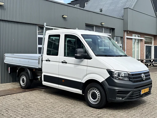 Volkswagen Crafter 35 2.0 TDI DC Open laadbak Airco Cruise controle Pick-up Euro 6 Parkeerhulp achter evt 3000kg trekgewicht 6 persoons p-up bakwagen open laadbak Pritsche
