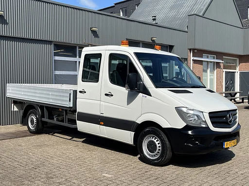 Mercedes-Benz Sprinter 314 2.2 CDI 432 DC Airco Cruise controle Trekhaak 3500kg trekgewicht 6-Persoons open laadbak Pick-up Euro 6 P-up bakwagen