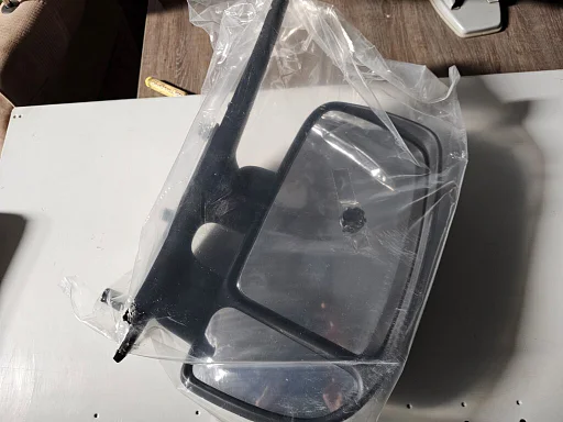 Buitenspiegel manueel nieuw rechts zwart ongespoten Renault master II 9121016 8200163753