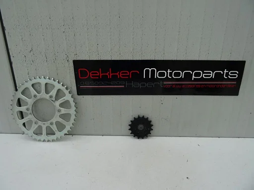Voor + Achter Tandwiel Origineel Kawasaki ZX6R 2009-2011 >